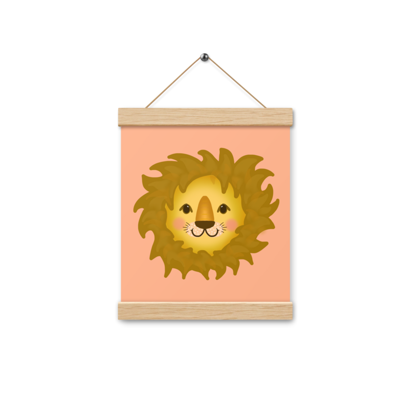 LEO Poster Wall Hanging, Pink