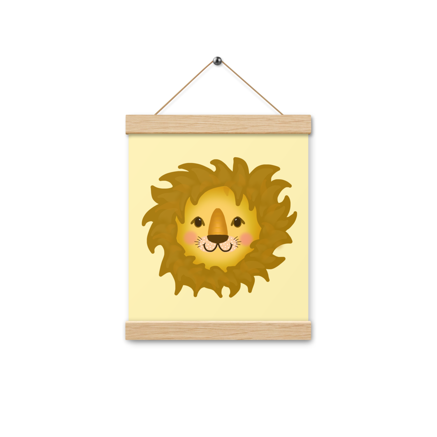 LEO Poster Wall Hanging, Yellow