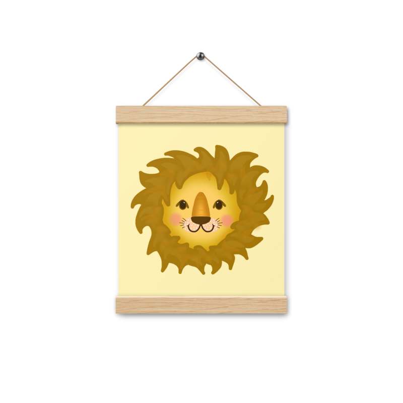 LEO Poster Wall Hanging, Yellow