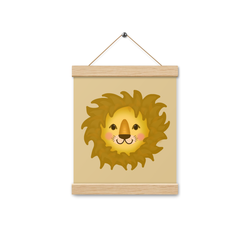 LEO Poster Wall Hanging, Beige