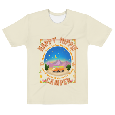 HAPPY HIPPIE CAMPER T-shirt, Beige