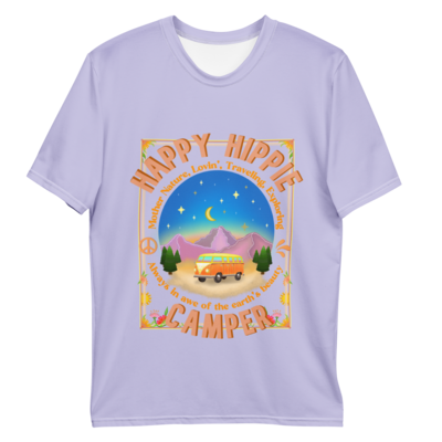 HAPPY HIPPIE CAMPER T-shirt, Light Green