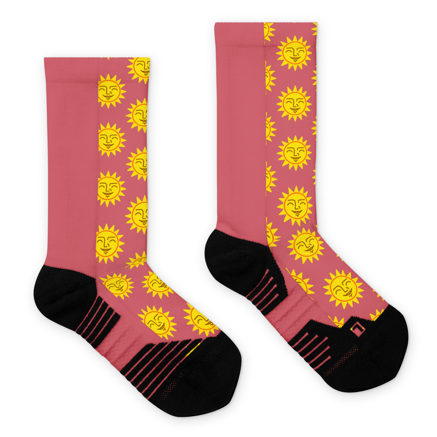 HAPPY SUN Basketball Socks, Magenta