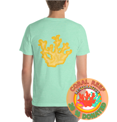 CORAL Embroidery + Back Print T-shirt