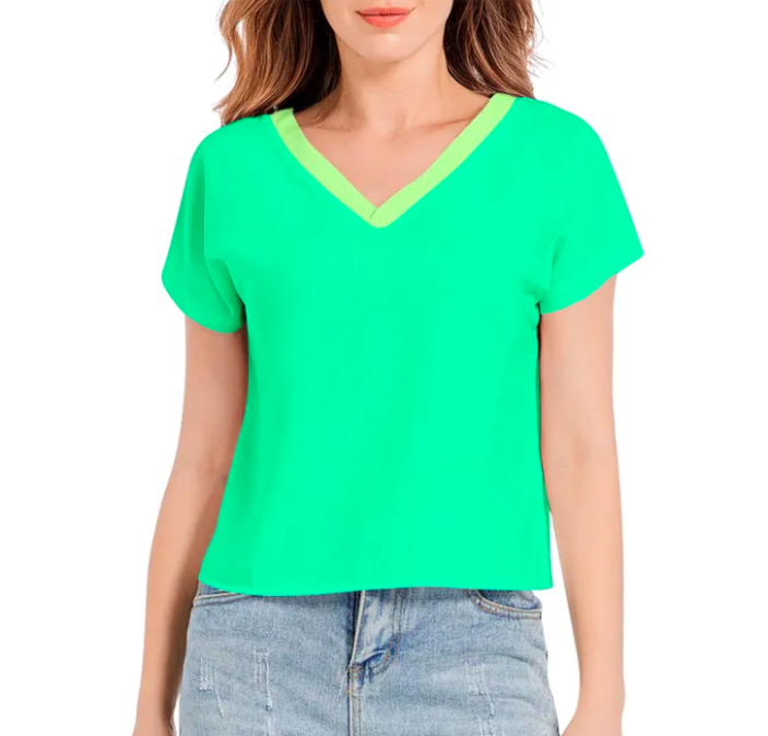 JAKE Batwing Sleeve V-Neck Top, Dark Green