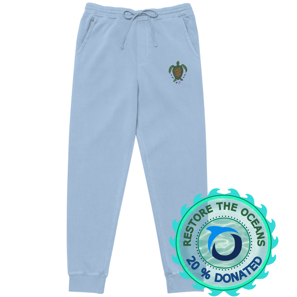 TUTU Embroidered Pigment-dyed Sweatpants
