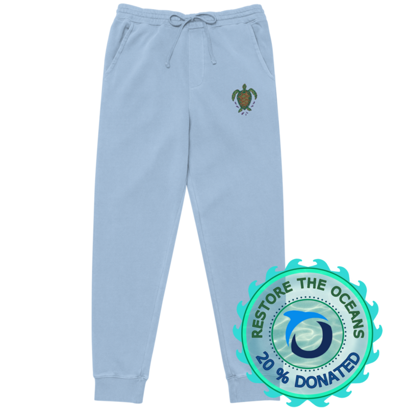 TUTU Embroidered Pigment-dyed Sweatpants
