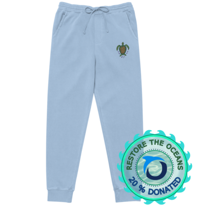 TUTU Embroidered Pigment-dyed Sweatpants