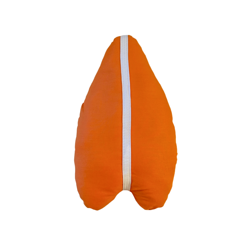 Stuffed SURFBOARD, Cotton, SMALL, KIDS COLLECTION, Deep Orange
