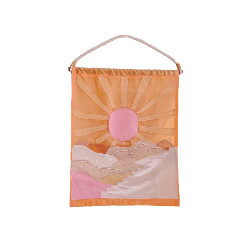 MONTANA Bead Embroidered Wall Hanging