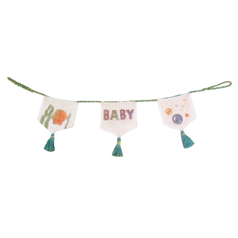 OCEAN BABY Flag Garland
