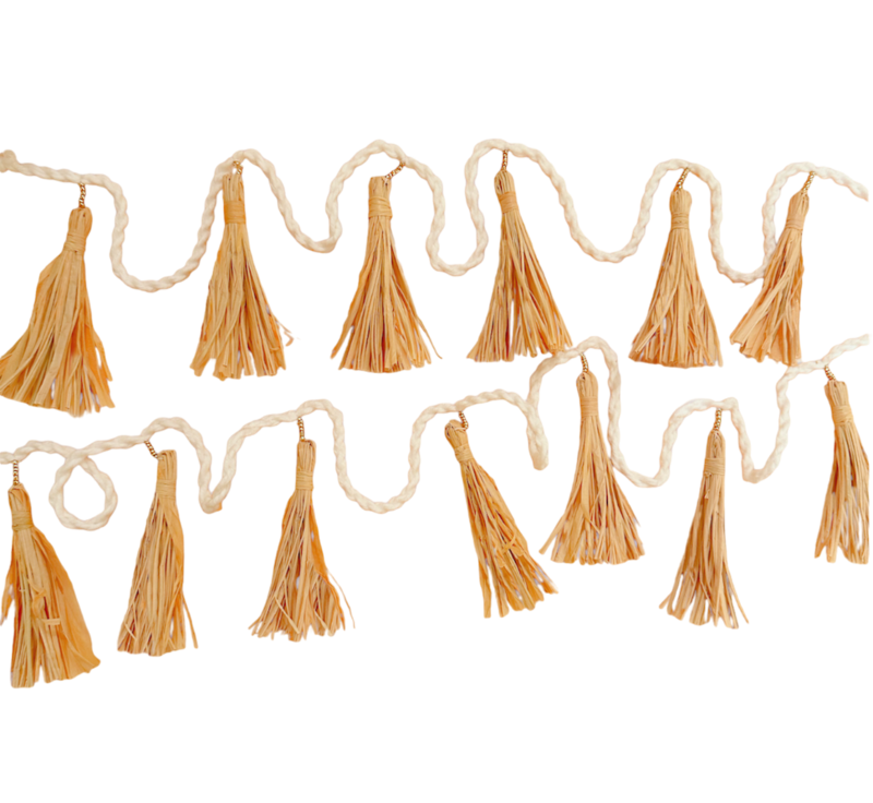 RATTAN Tassel Garland
