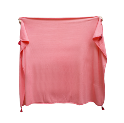 MALALA Recycled Fleece Bead Embroidered Tassel Blanket