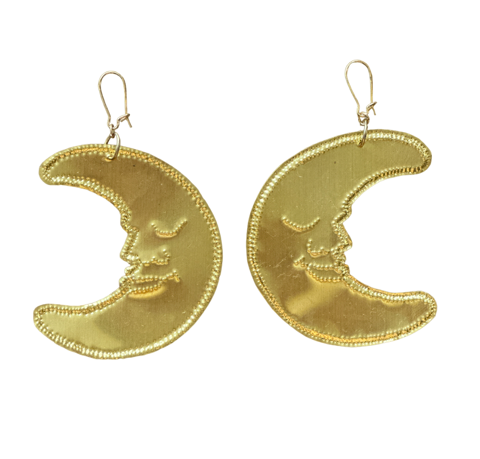 LA LUNE Recycled Gold Metal Earrings