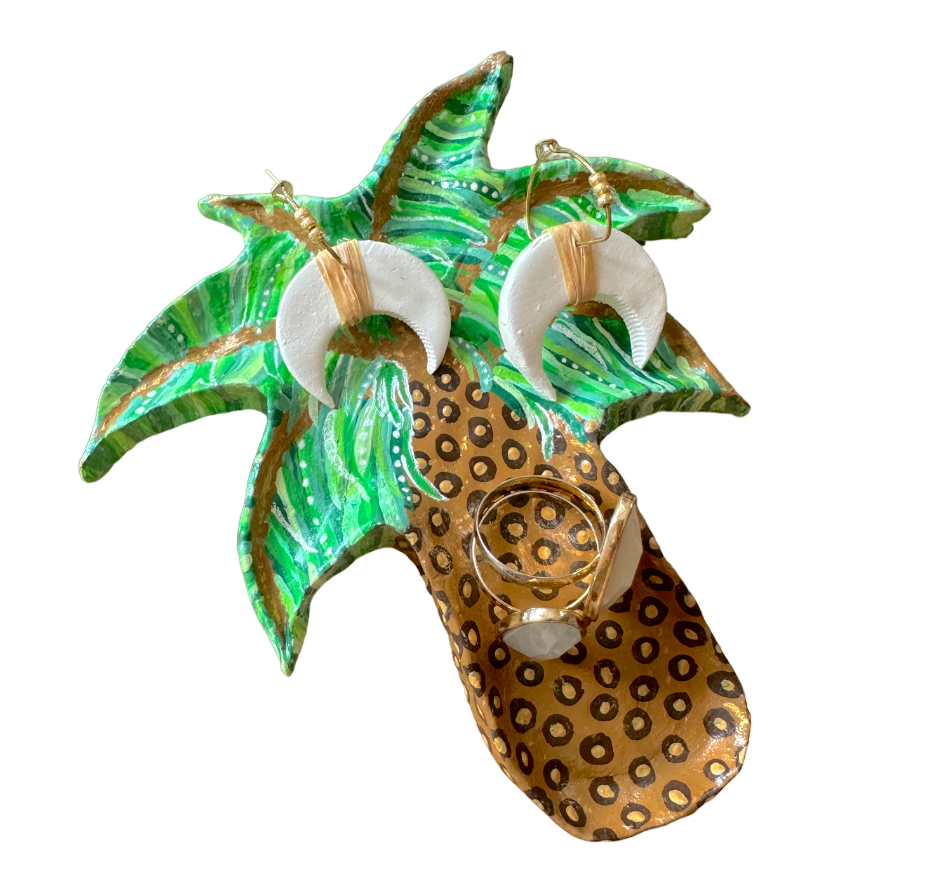 ELMONI Quirky Palm Tree Trinket Tray