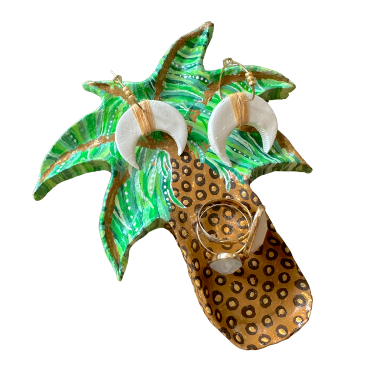 ELMONI Quirky Palm Tree Trinket Tray
