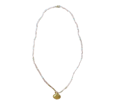 SUKI Gold Seahell Bead Necklace