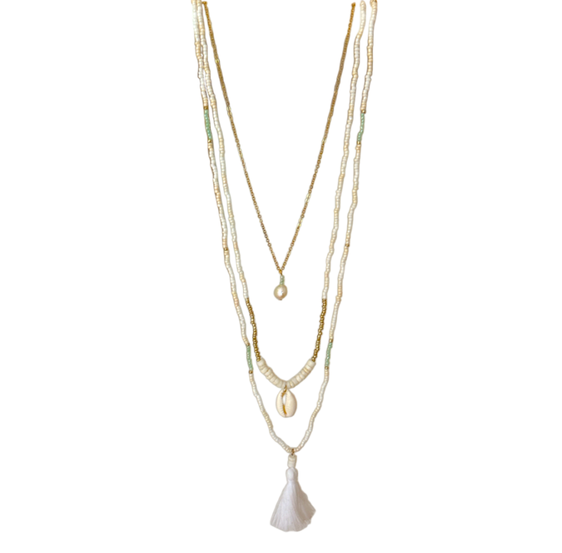 HAIKE 3 in 1 Tassle Necklace
