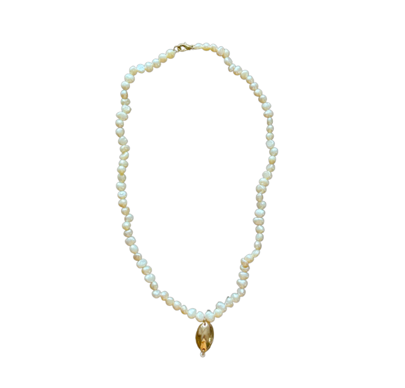 IHNI Real Sweet Water Pearl Bead Necklace
