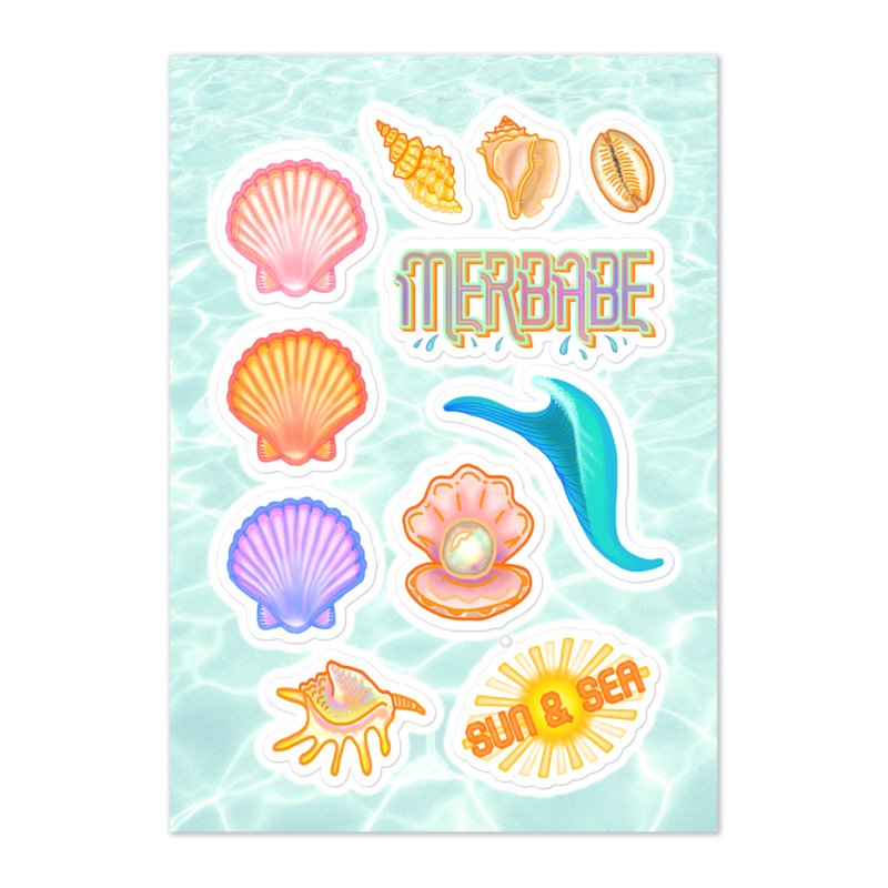 SEASHELLS Sticker Sheet
