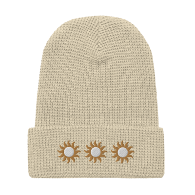TRES SOLES Waffle Beanie, Neutral