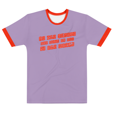 BE THE CHANGE T-shirt, Lilac