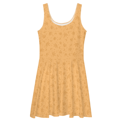 GIGI Skater Dress, Light Orange