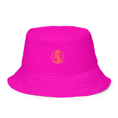 KY Reversible Bucket Hat, Orange / Magenta