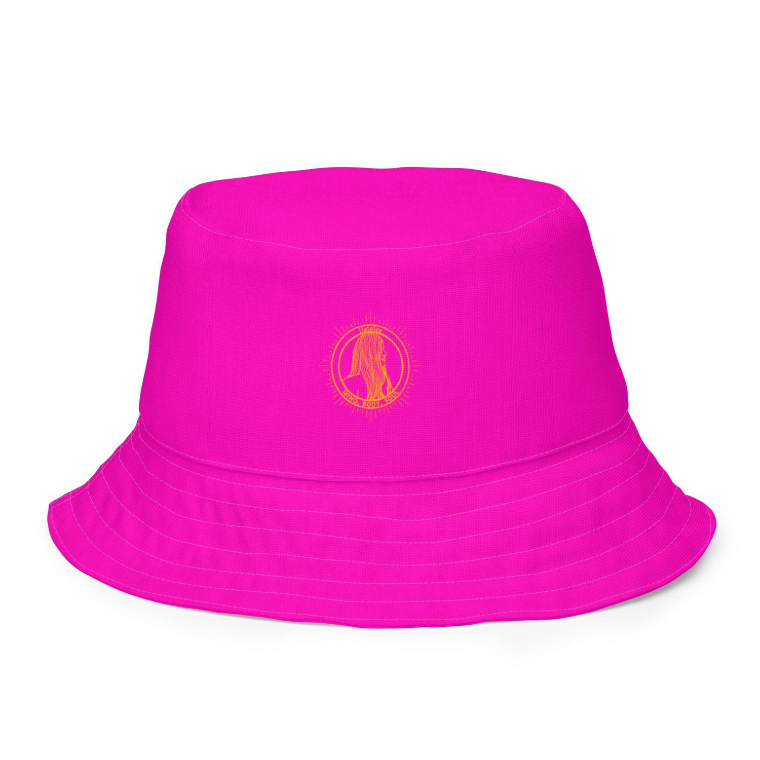 KY Reversible Bucket Hat, Orange / Magenta