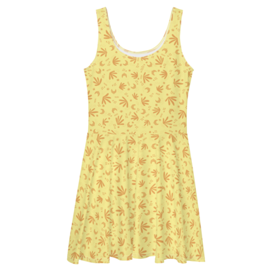 GIGI Skater Dress, Light Yellow
