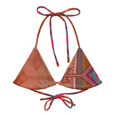 ALENTE All-over Print Recycled Bikini Top