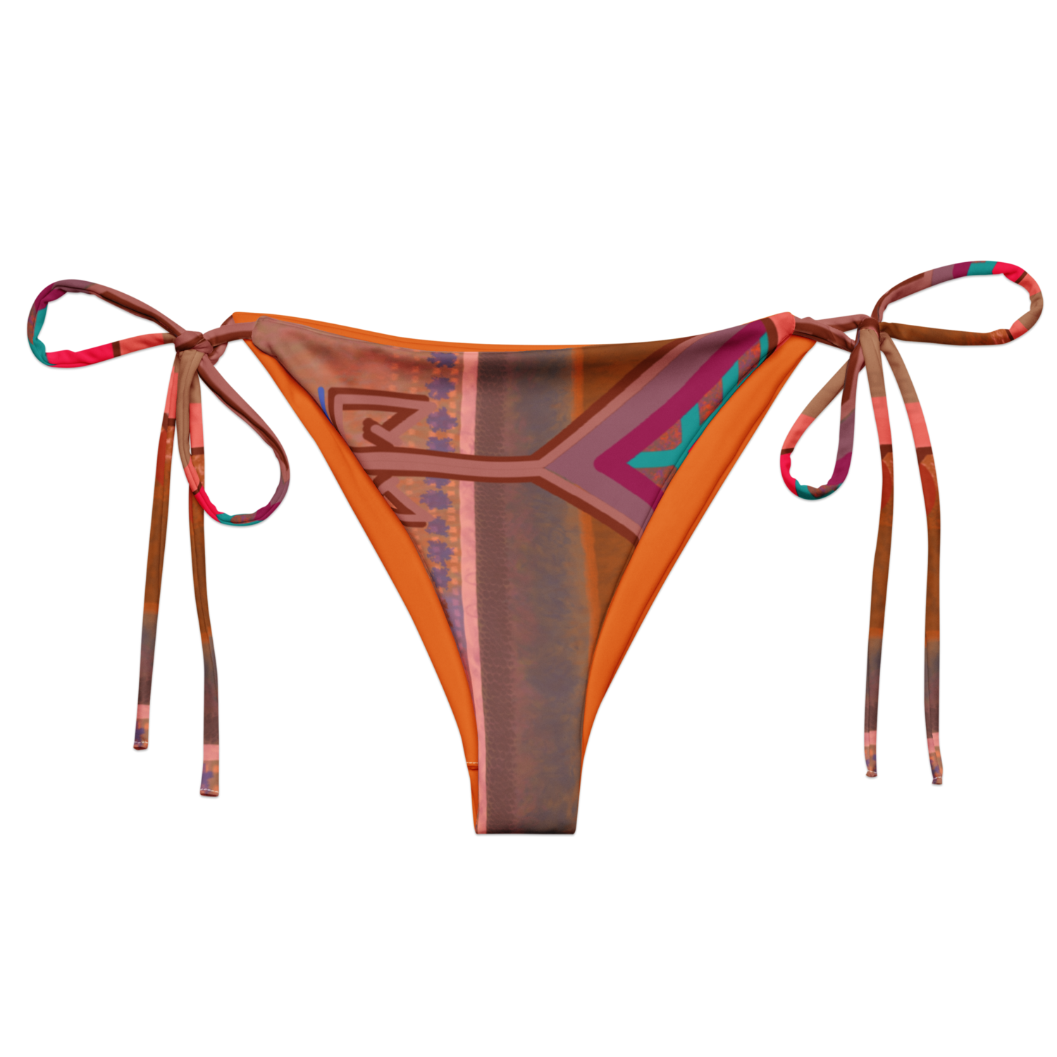 ALENTE All-over Print Recycled String Bikini Bottom