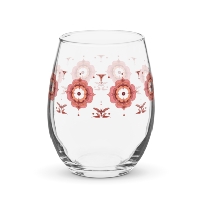 AKACIA Stemless Mix &amp; Match Glass, Coral Pink