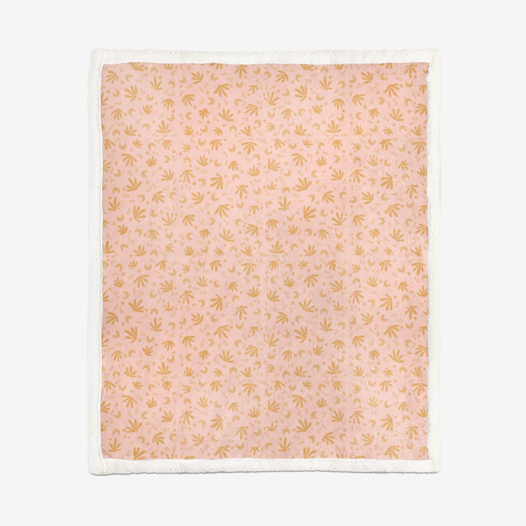 ROJA Double-Sided Super Soft Plush Blanket, Peach