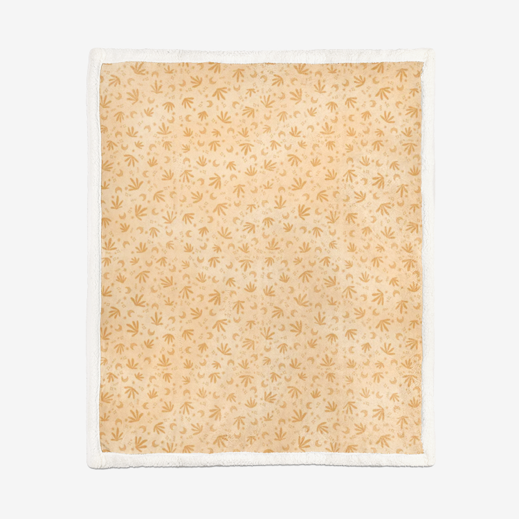 ROJA Double-Sided Super Soft Plush Blanket, Beige
