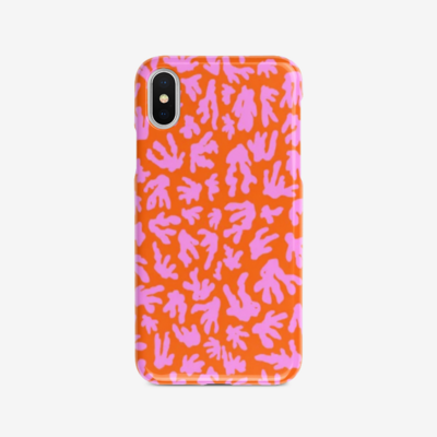 KILOHA iPhone Case, Pink / Orange Red