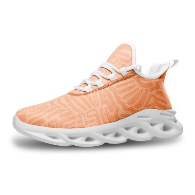 KIKIMA Unisex Bounce Mesh Knit Sneakers, Peach