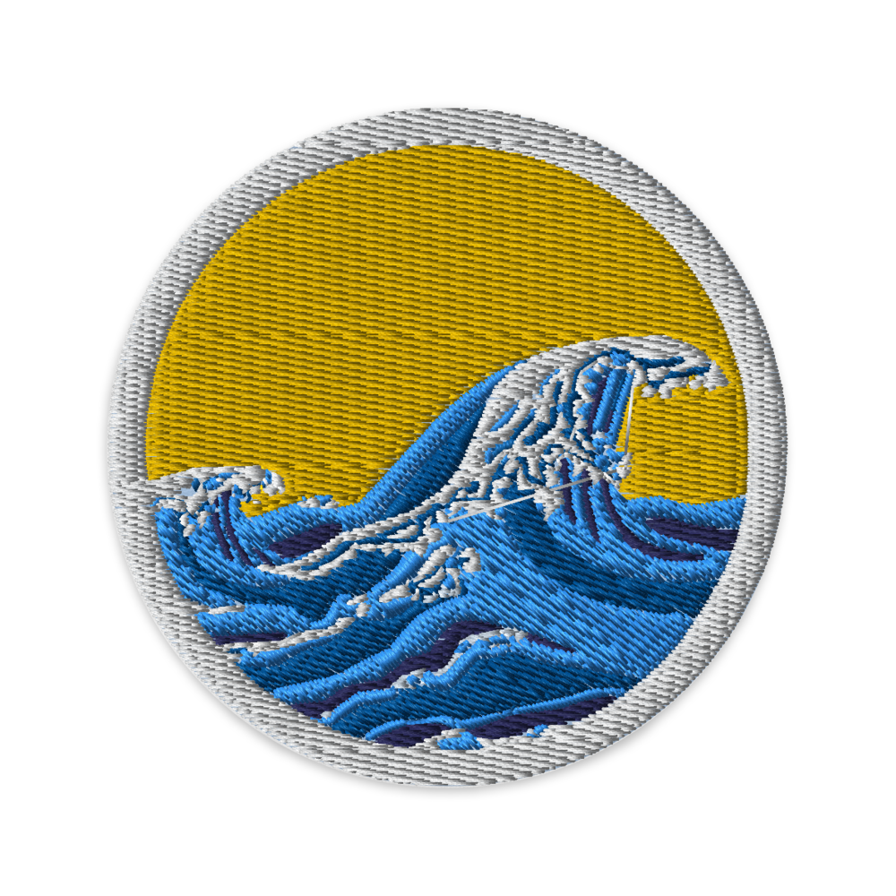 WAVE Embroidered Patch, Yellow