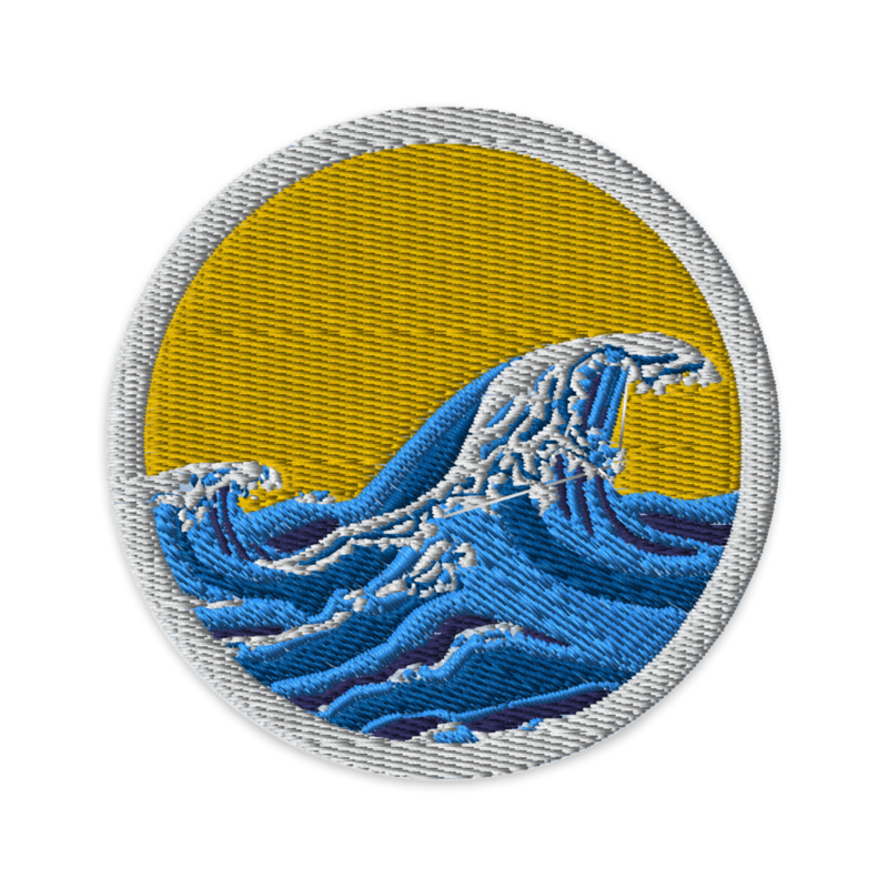 WAVE Embroidered Patch, Yellow