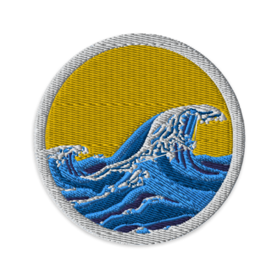 WAVE Embroidered Patch, Yellow