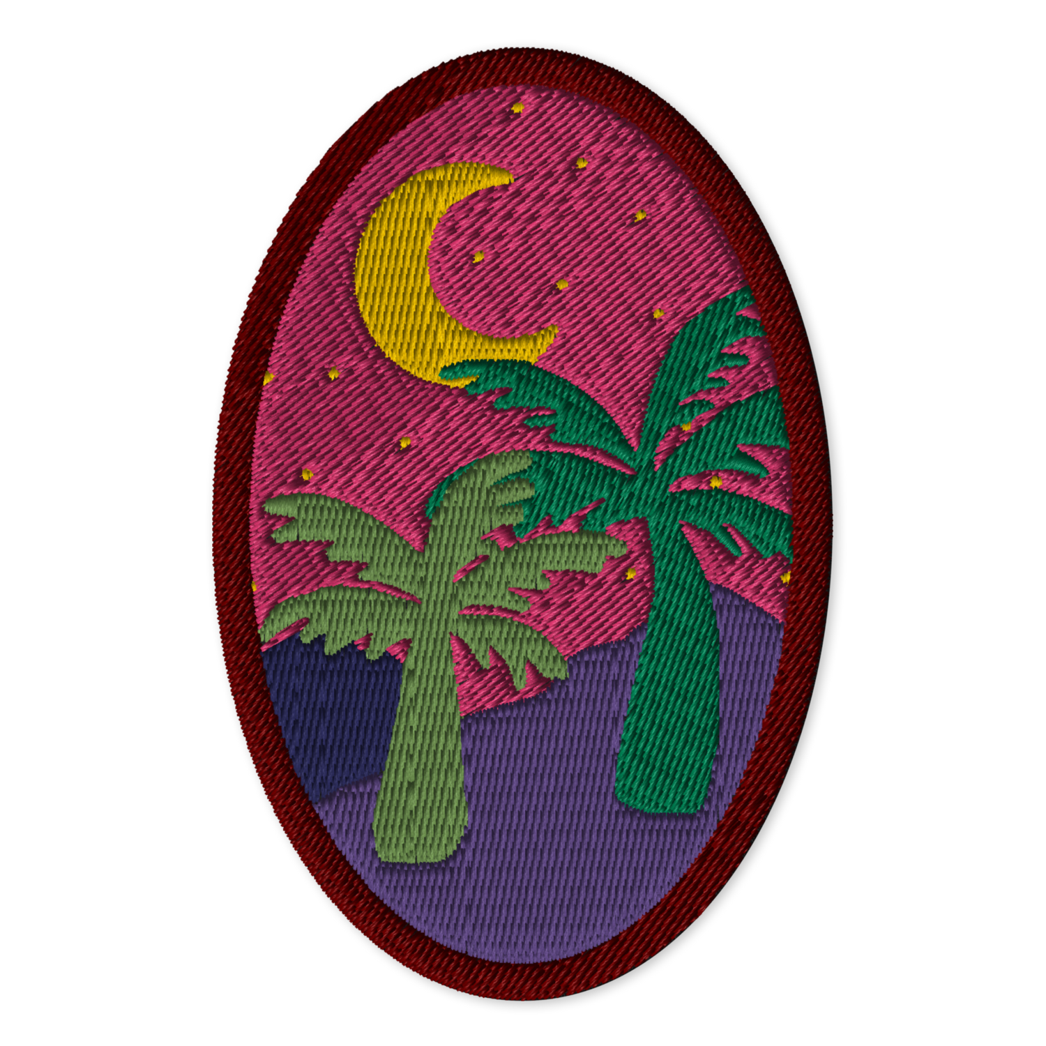 MONTANIA Embroidered Patches - Oval 4″×2.6″