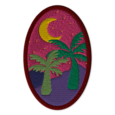 MONTANIA Embroidered Patches - Oval 4″×2.6″