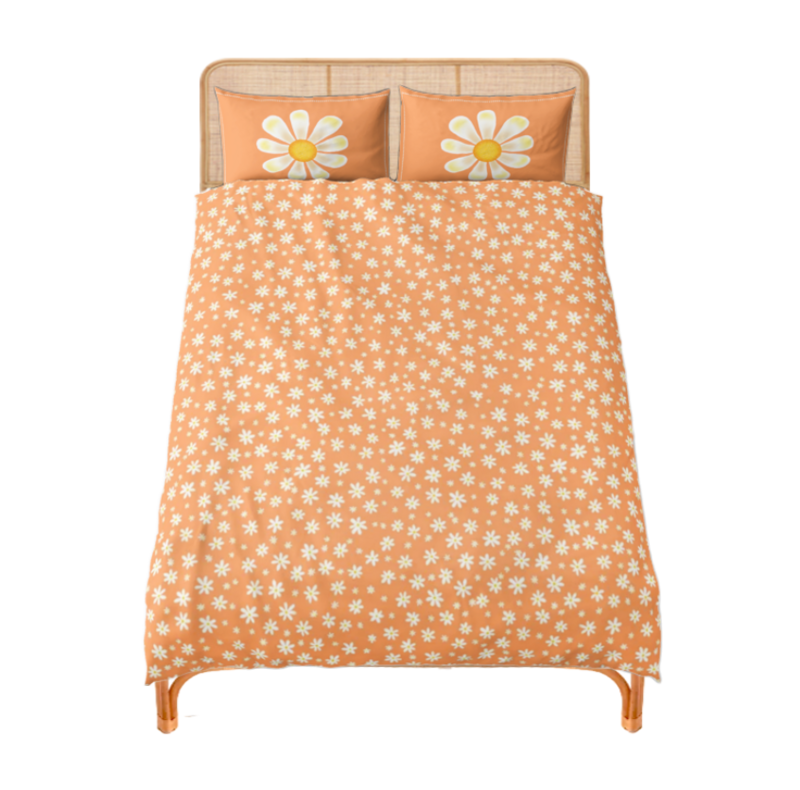 DAISY FIELD Bed Set, KIDS COLLECTION, Orange