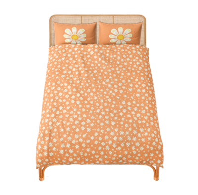 DAISY FIELD Bed Set, KIDS COLLECTION, Orange