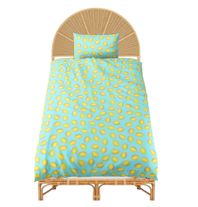 TUTTI FRUTTI LEMON Bed Set, KIDS Collection, Turquoise
