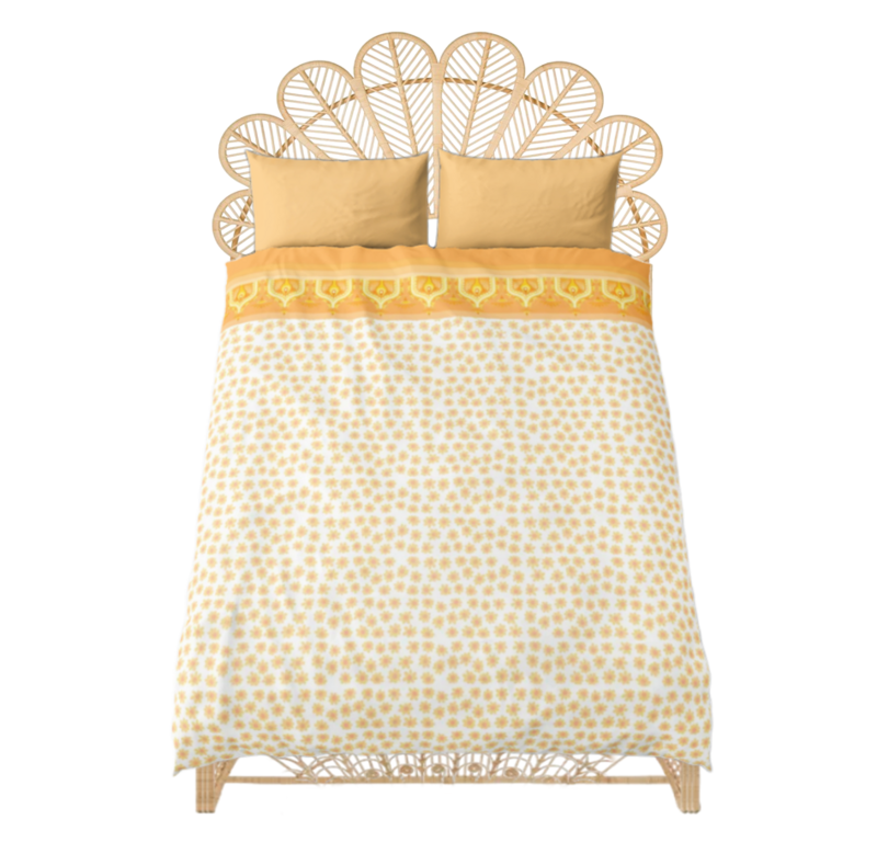 Small FLOWERS Bed Set, Beige