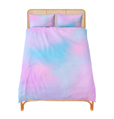 TUTTI FRUTTI Bed Set, Pastel Purple / Blue