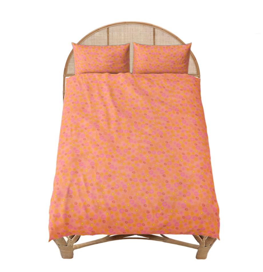 ELALI Bed Set, Deep Peach