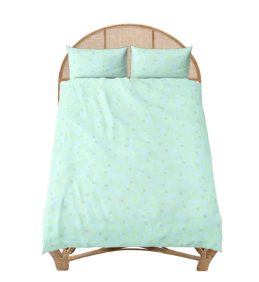 FLORA Bed Set, Sky Blue