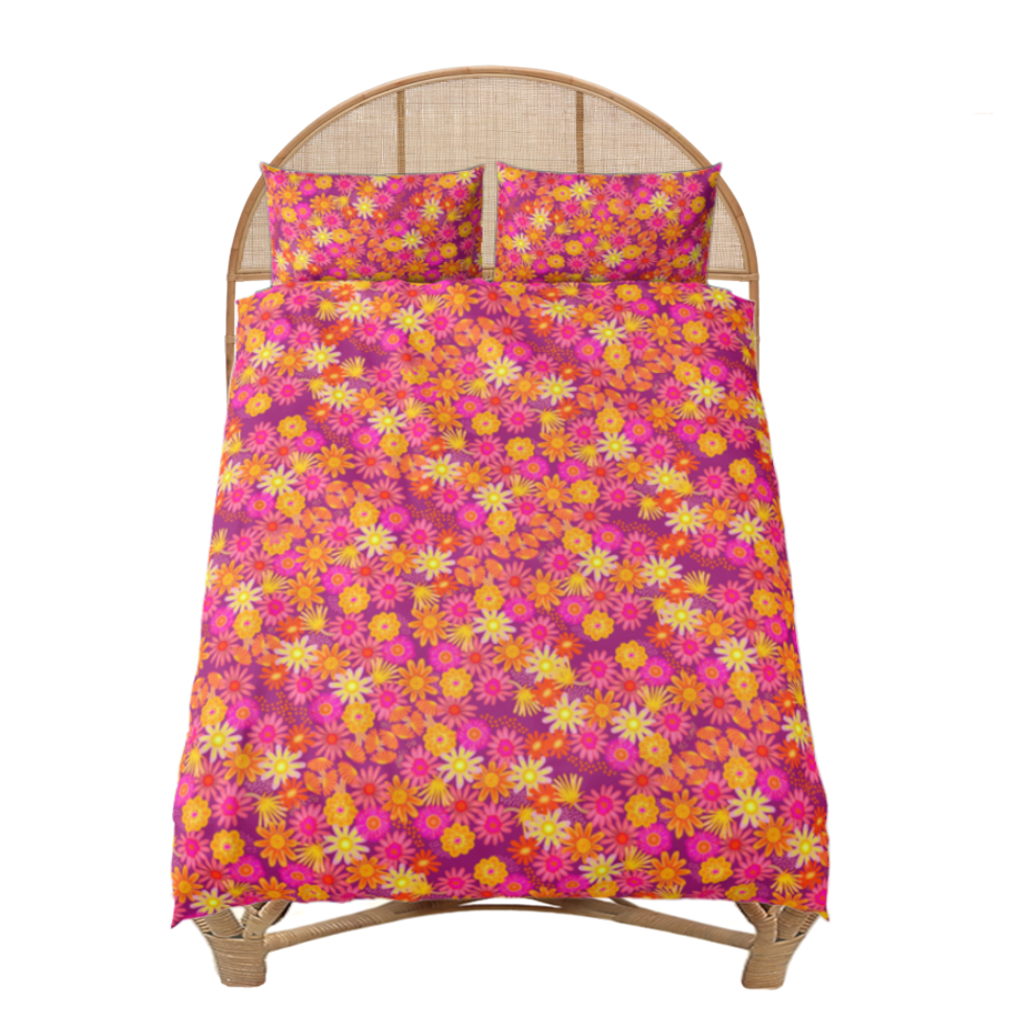 SHIELA Bed Set, Magenta
